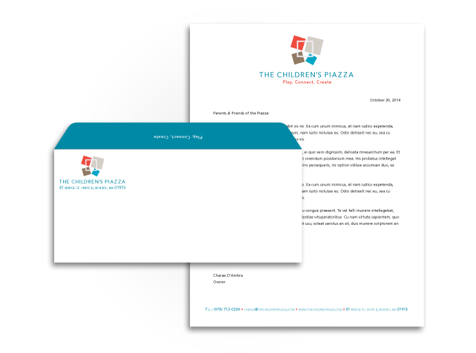 The Children's Piazza Letterhead & Envelope